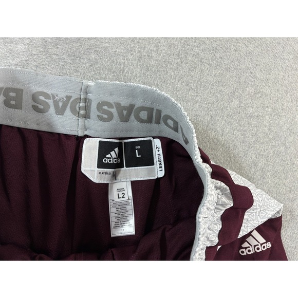 Texas A&M Aggies Authentic Player Issue Basketball Shorts (Men's Large) Maroon - Picture 4 of 10
